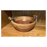 Decorative Wooden Serving Bowl