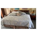 King Size Bed With Like New Mattress