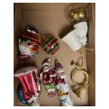 Flat of assorted Christmas ornaments