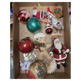 Flat of assorted Christmas ornaments