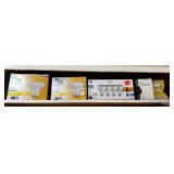 Shelf lot of assorted lightbulbs
