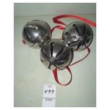 Three Wallace 1978 silver bells