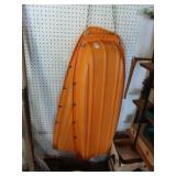 Pair of Paris plastic snow sleds
