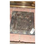 Antique heavy metal square tray