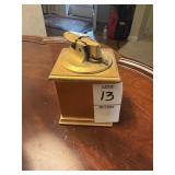 vintage gold-tone table cigarette lighter