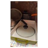 Casserole Oven Pan and Small Strainer