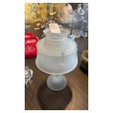 White Frosted Glass Fairy Lamp