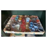 Tray Lot of Shot Glasses