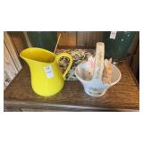 Pitcher and Bunny Basket