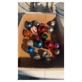 Tray Lot of Vintage Christmas Bulbs