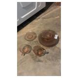 Lot of Pink Depression Glass