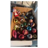Tray Lot of Vintage Christmas Bulbs