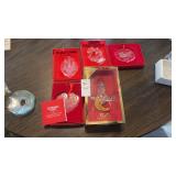 Lot of Gorham Crystal Ornaments