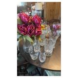 Lot of Glass Flower Vases