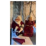 Antique Mr and Mrs Claus Dolls