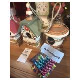 Lot of small decorative bird houses