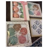 Lot of assorted glass Christmas ornaments