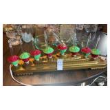 Vintage Christmas Bubble Light Candelabra