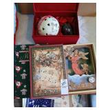 Christmas lot music box etc