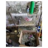 Canning jars & misc glass ware