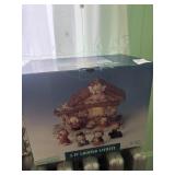 8 pc lighted nativity set