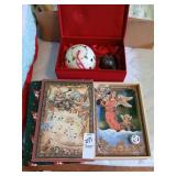 Christmas lot music box etc