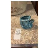 Vintage Japan Blue Chicken Toothpick Holder