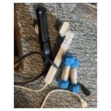Dumbbells and extension cords