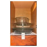 Lot of Glass Cake Pans and Bowls
