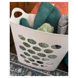 Lot of rugs and basket