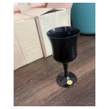Western Germany Licorice Glass Claret and Goblwt