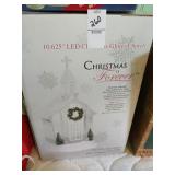 Christmas led glitter church