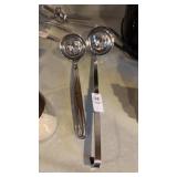 Two Stainless Steel Ladles