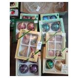 Vintage glass ornament lot 10 boxes