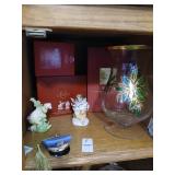 Lenox Christmas lot vase, ornaments