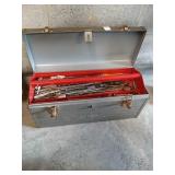 Craftsman tool box with drill bits, 1/2 drill,