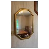 Gold Tone Wall Mirror