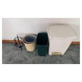 Trash Cans and Candle Holder