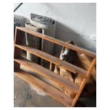 Shelf, rugs, etc