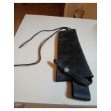 Unknown left hand leather holster with leg tie