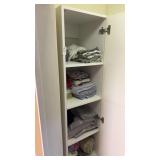 Two Cabinets of Towels and Blankets