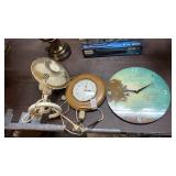 Fan and Two Clocks