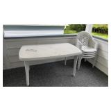 Patio Table W 4 Chairs