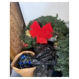 Lot of Christmas Decor, tree, lights, wreaths,