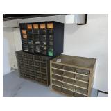 3 storage cases with hardware variety