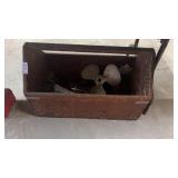 Wooden Toolbox W Contents