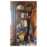 Lot of Oils and Fluids Shelving Included
