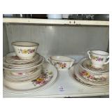 Edwin M. Knowles China Company Floral dinnerware