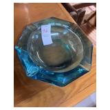 Blue ash tray