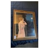 Vintage Lithograph Framed Art
